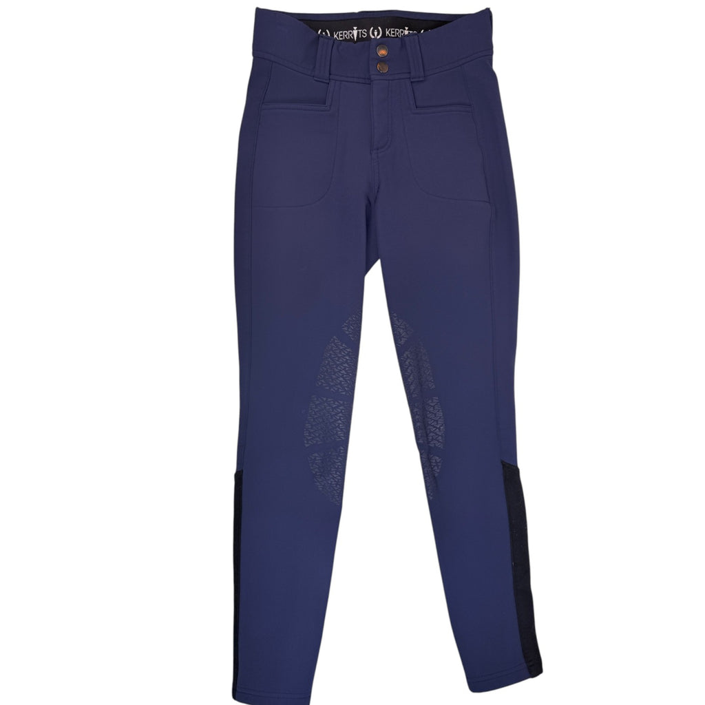 Kerrits 3-Season Tailored Knee Grip Breeches in Navy