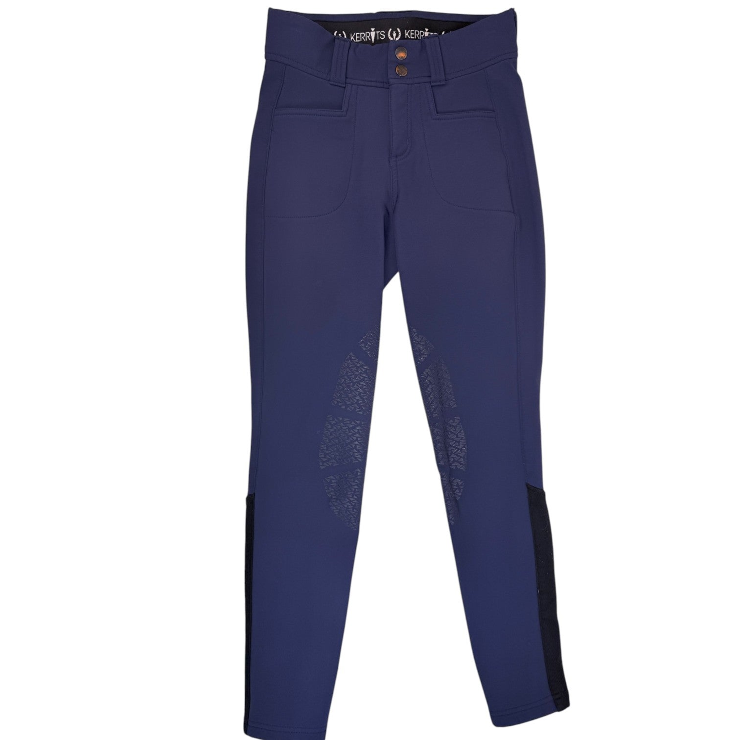 Kerrits 3-Season Tailored Knee Grip Breeches in Navy