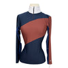 Criniēre 'Sophie' Schooling Top in Navy/Burgundy