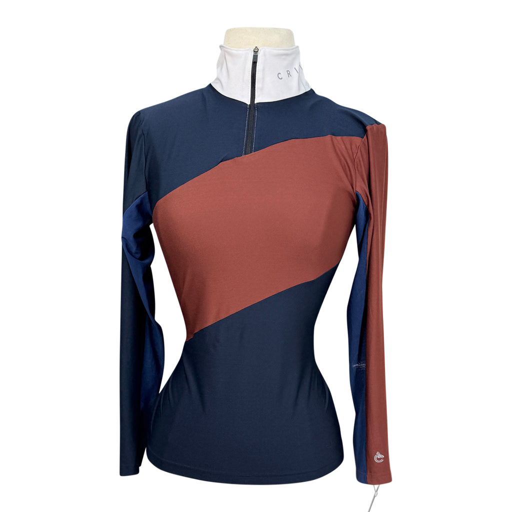 Criniēre 'Sophie' Schooling Top in Navy/Burgundy