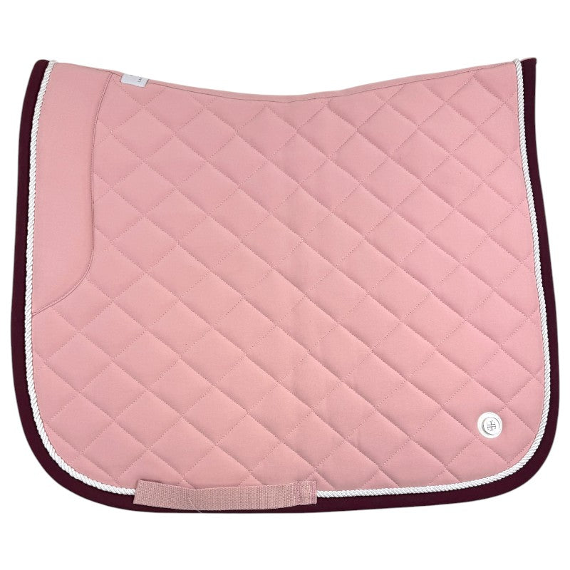 Horse Gloss Dressage Saddle Pad in Satin Pink