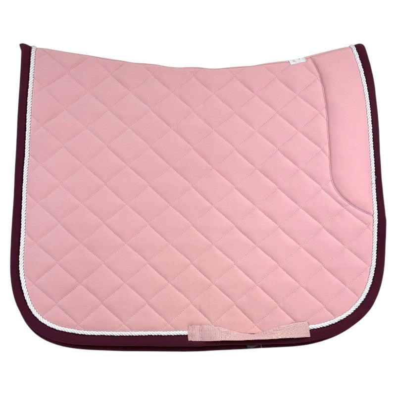 Horse Gloss Dressage Saddle Pad in Satin Pink