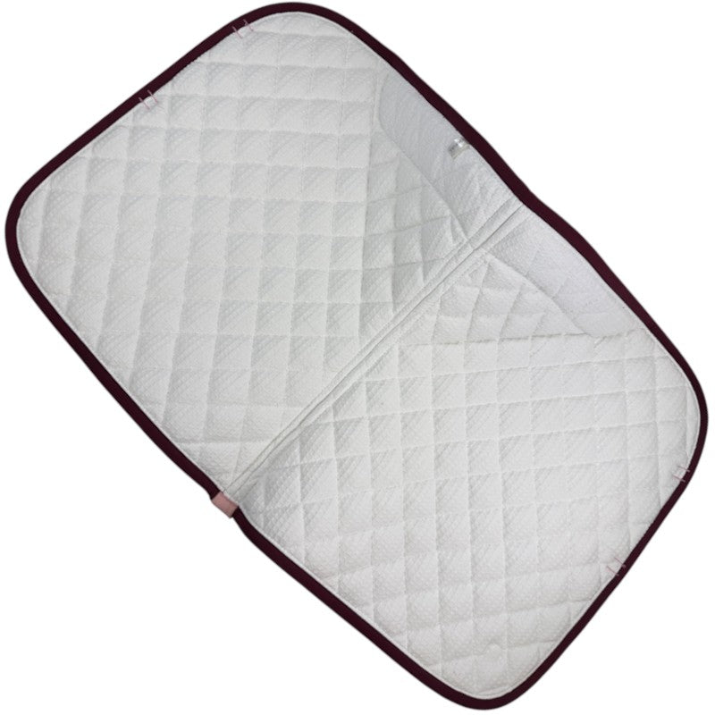 Horse Gloss Dressage Saddle Pad in Satin Pink