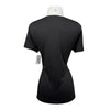 Asmar Equestrian Short Sleeve Show Shirt in Black/White