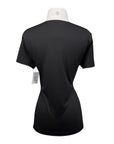 Asmar Equestrian Short Sleeve Show Shirt in Black/White