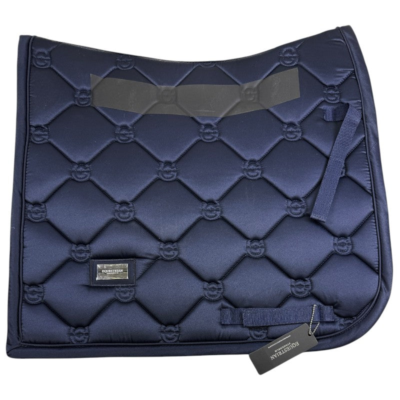 Equestrian Stockholm 'Classic' Dressage Saddle Pad in Modern Tech Navy
