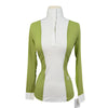 Essex Classics 'Luna Performance' Show Shirt in Green/White