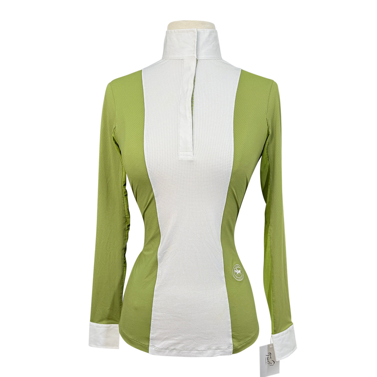 Essex Classics 'Luna Performance' Show Shirt in Green/White