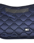 Equestrian Stockholm 'Classic' Dressage Saddle Pad in Modern Tech Navy