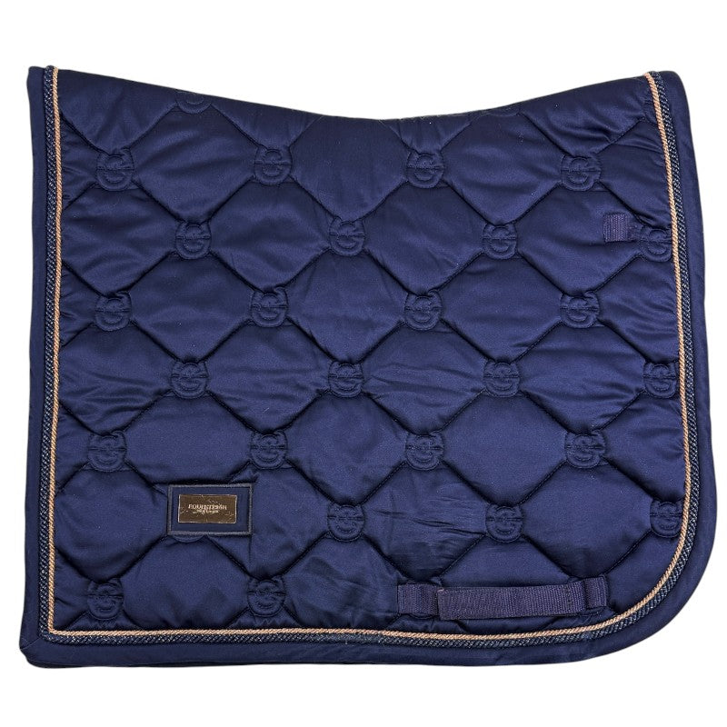 Equestrian Stockholm Dressage Saddle Pad in Lagoon Blush