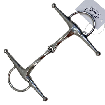 Full Cheek Slow Twist Snaffle Bit in Stainless Steel