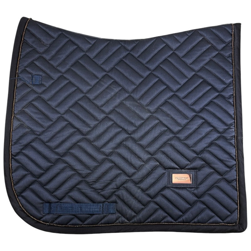 Equestrian Stockholm 'Modern' Dressage Saddle Pad in Lagoon Blush