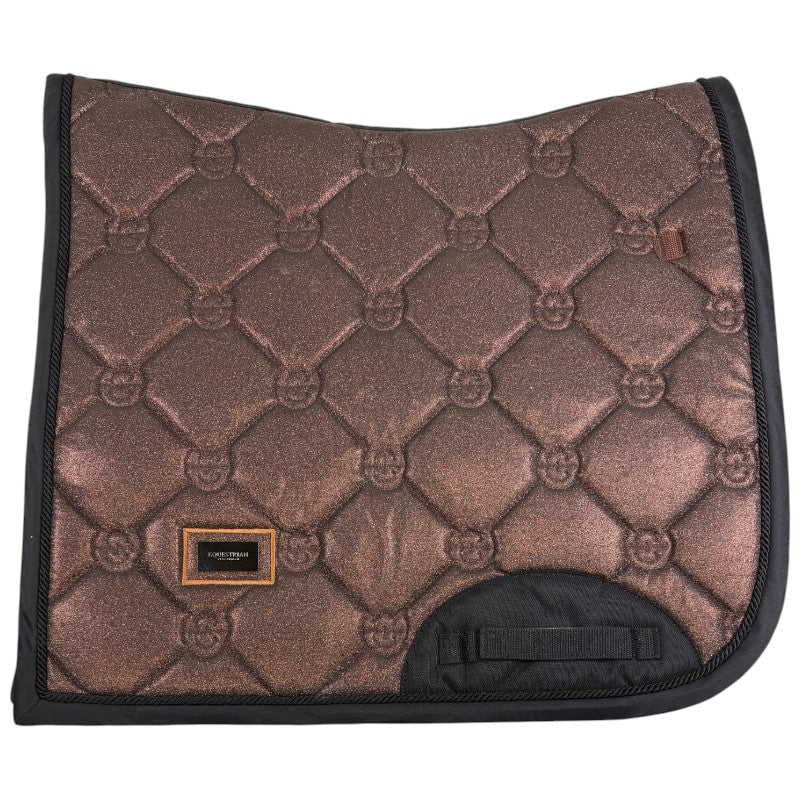 Equestrian Stockholm 'Glimmer' Dressage Pad in Mahogany