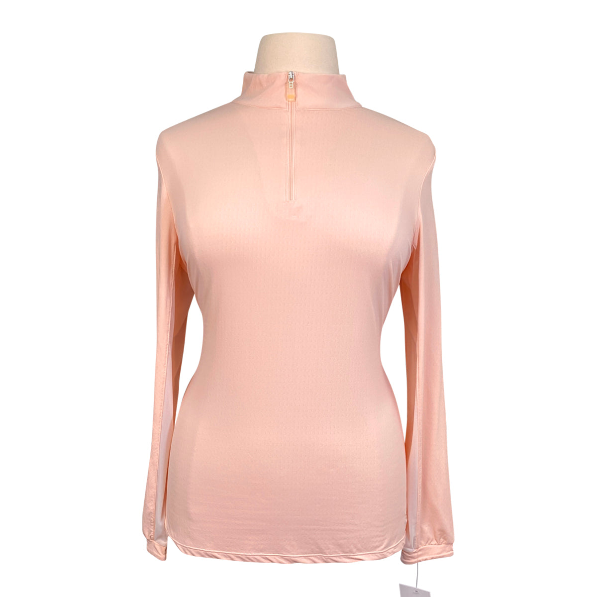 Kastel Long Sleeve Quarter Zip Shirt in Pink Blush
