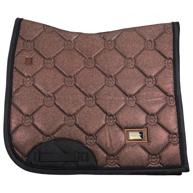 Equestrian Stockholm 'Glimmer' Dressage Pad in Mahogany