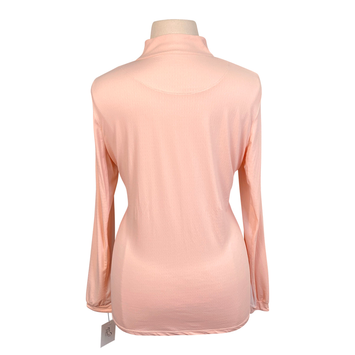Kastel Long Sleeve Quarter Zip Shirt in Pink Blush