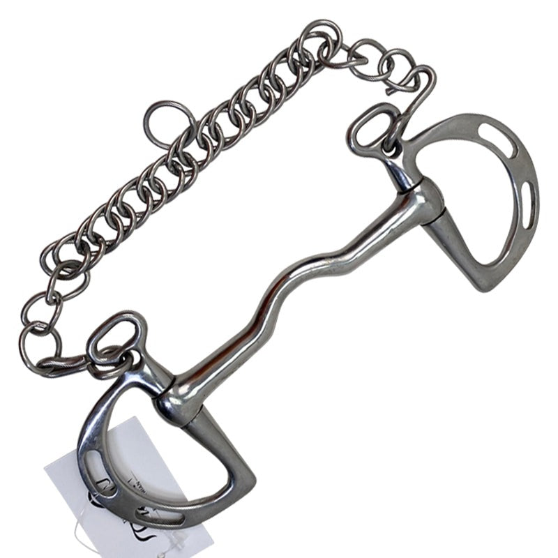 Low Port Kimberwicke Bit in Stainless Steel