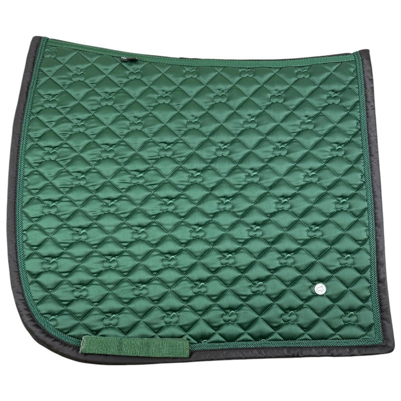 Dapplebay Satin Dressage Saddle Pad in Hunter Green