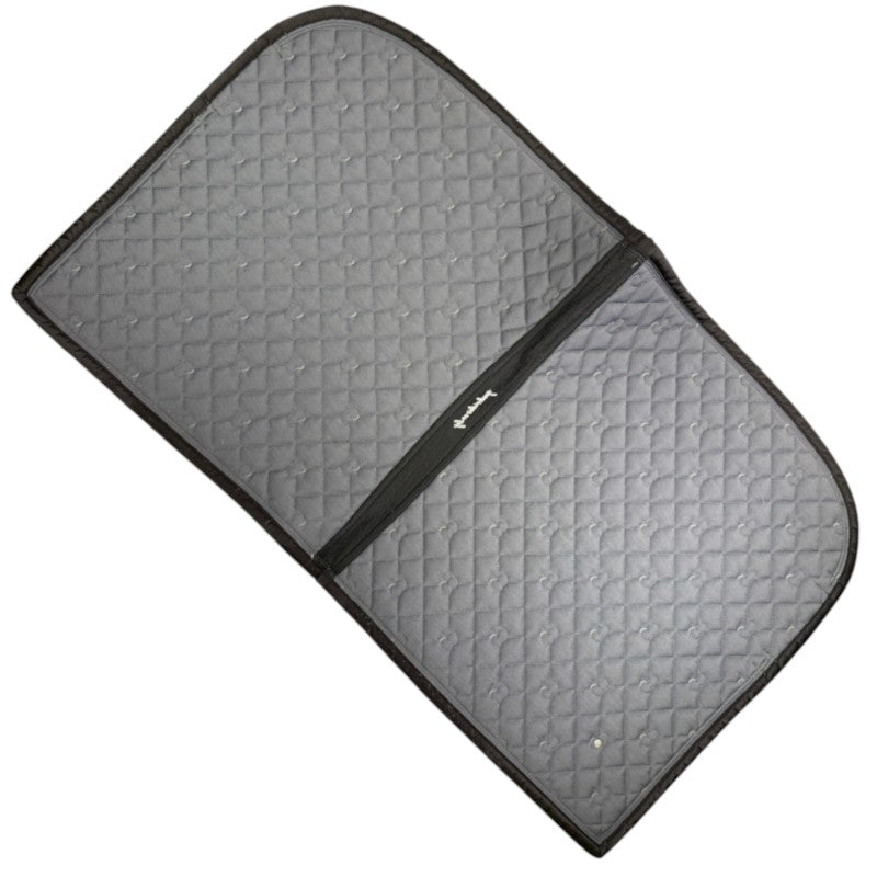 Dapplebay Satin Dressage Saddle Pad in Hunter Green