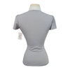 Pénélope 'Moon' Short Sleeve Competition Polo Shirt in Grey 