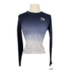 Cowgirl Up with Green 'Versa-Top' Long Sleeve Shirt in Navy Ombre