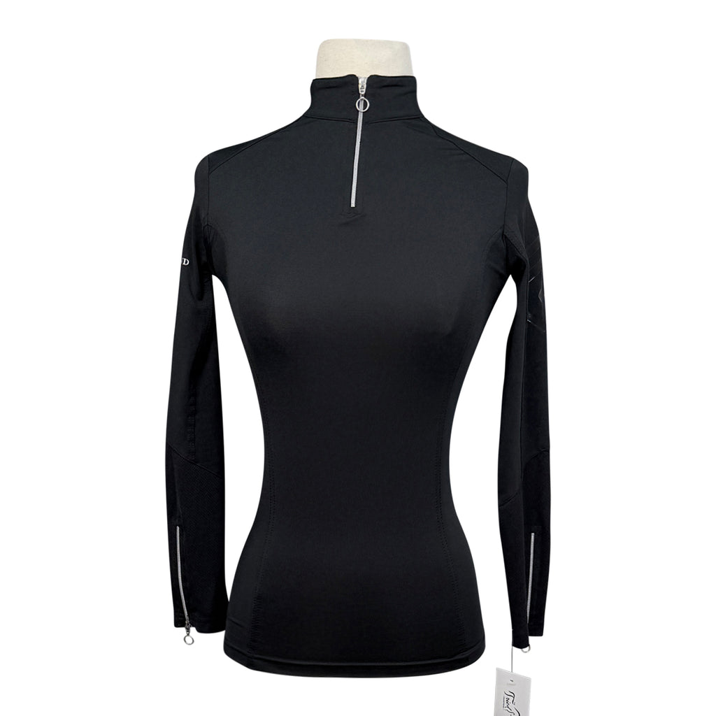 Aztec Diamond 1/4 Zip Long Sleeve Base Layer in Black