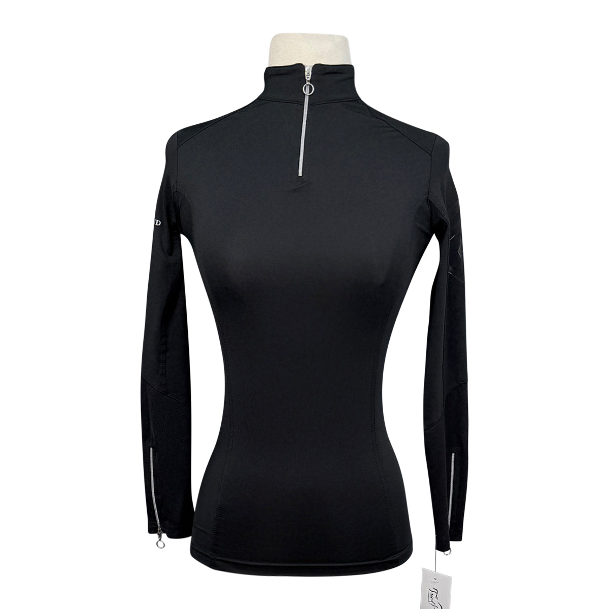 Aztec Diamond 1/4 Zip Long Sleeve Base Layer in Black