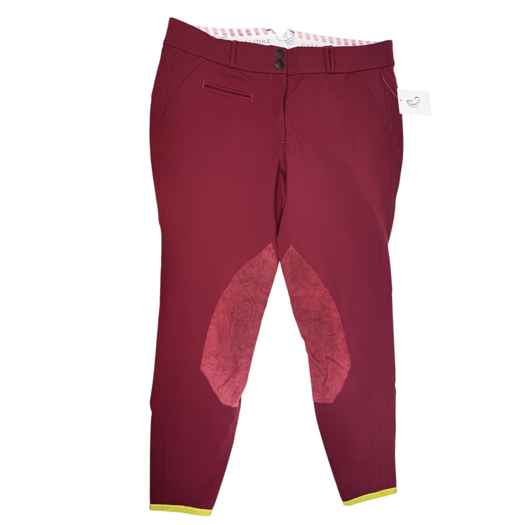 Callidae 'The C Breech' Knee Patch Breeches in Cherry