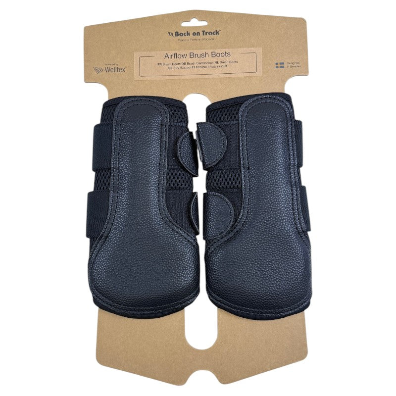 Back on Track 'Airflow' Mesh Brushing Boots in Black