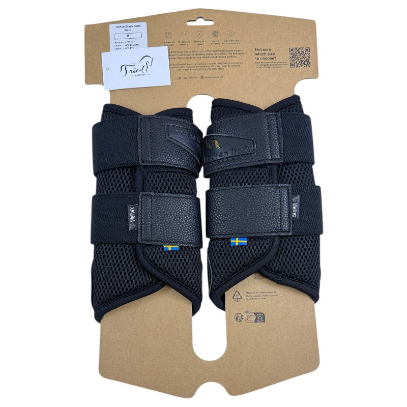 Back on Track 'Airflow' Mesh Brushing Boots in Black