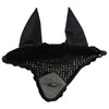 Equestrian Stockholm Ear Bonnet in Black/Silver Glimmer