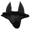 Equestrian Stockholm Ear Bonnet in Black/Silver Glimmer