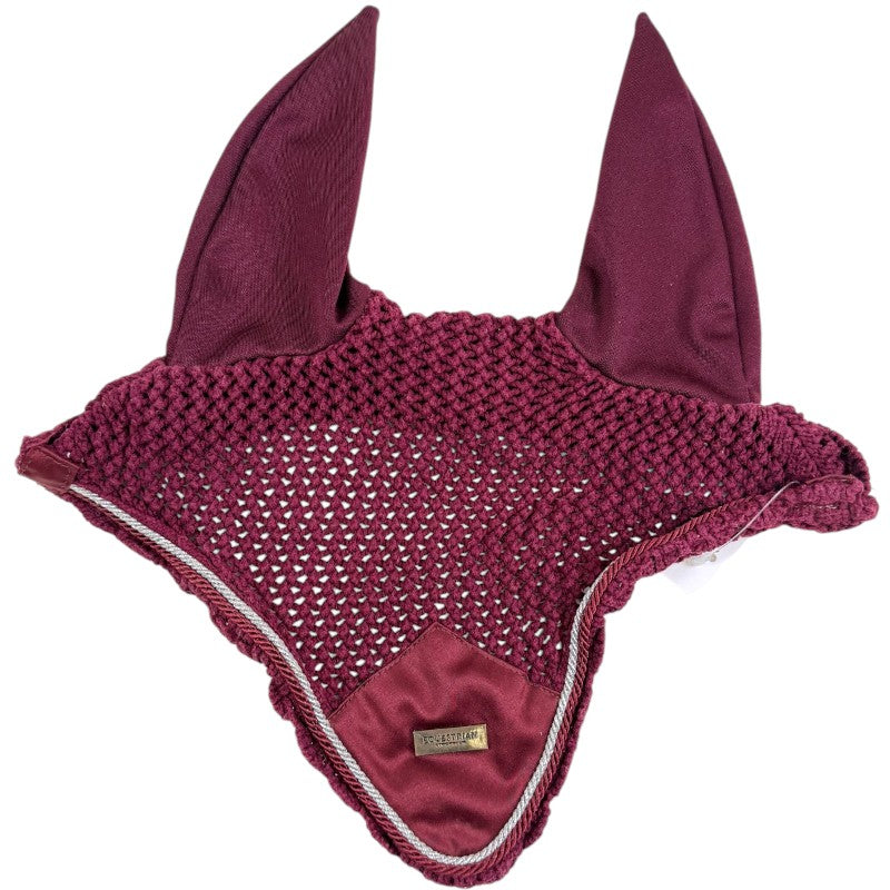 Equestrian Stockholm Ear Bonnet in Bordeaux - Full