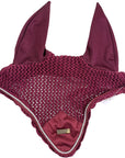 Equestrian Stockholm Ear Bonnet in Bordeaux - Full