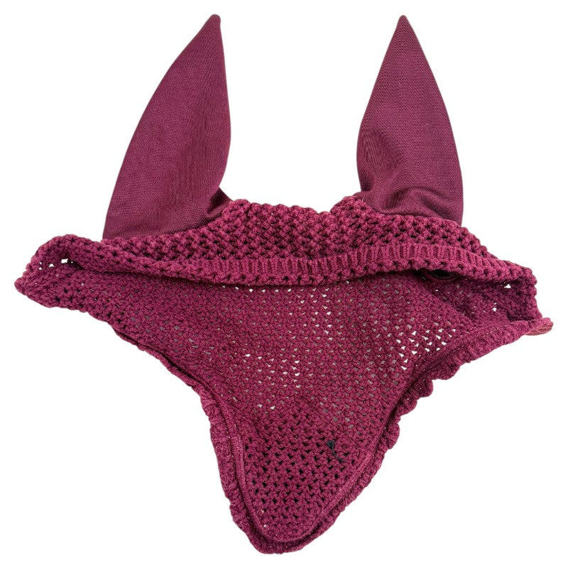 Equestrian Stockholm Ear Bonnet in Bordeaux - Full