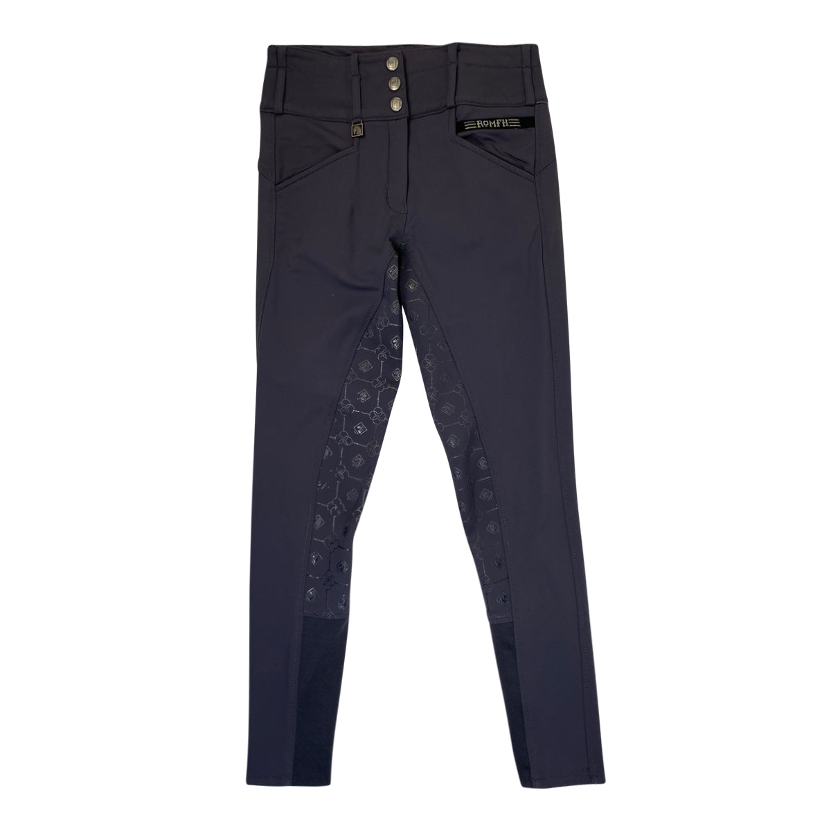 Romfh 'Isabella' Full Seat Breeches in Slate Grey 