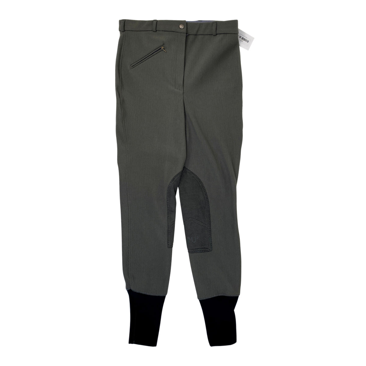TuffRider Ribbed Breeches in Charcoal 