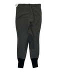 TuffRider Ribb Knee Patch Breech in Charcoal