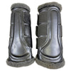 Equestrian Stockholm Fleece Brushing Boot in Silver Cloud