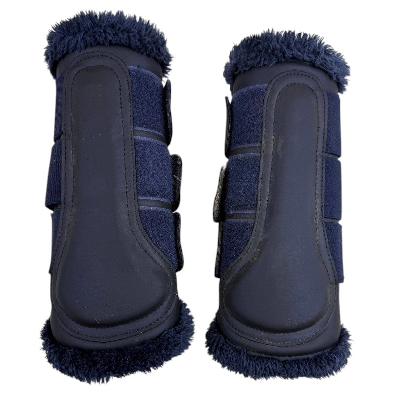 Equestrian Stockholm Fleece Brushing Boot in Lagoon Blush