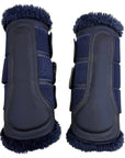 Equestrian Stockholm Fleece Brushing Boot in Lagoon Blush
