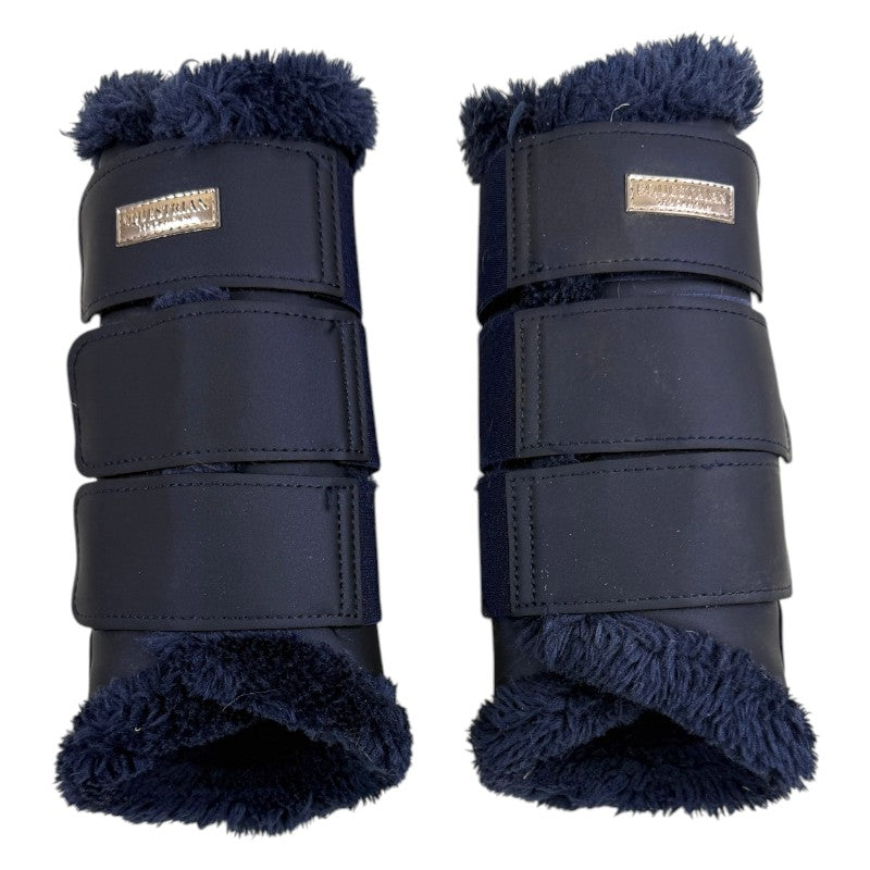 Equestrian Stockholm Fleece Brushing Boot in Lagoon Blush
