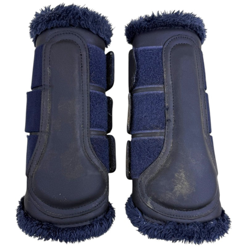 Equestrian Stockholm Fleece Brushing Boot in Lagoon Blush