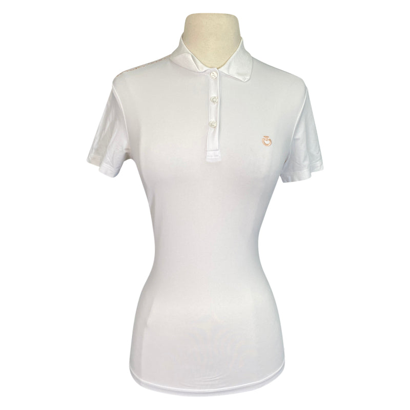 Front of Cavalleria Toscana Polo in White - Women's Small