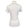 Back of Cavalleria Toscana Polo in White - Women's Small