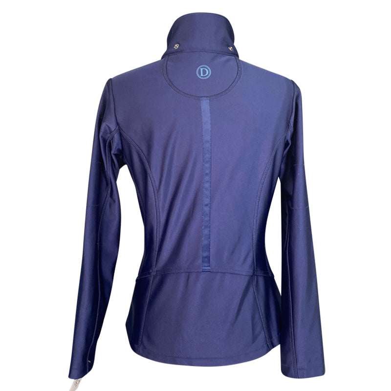 Back of Dover Bomber Jacket in Navy - Women's Medium