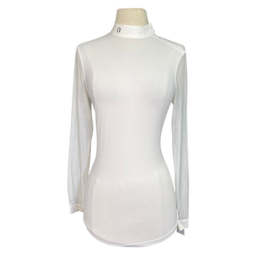 Front of Products EGO7 'Rita' Long Sleeve Show Shirt in White