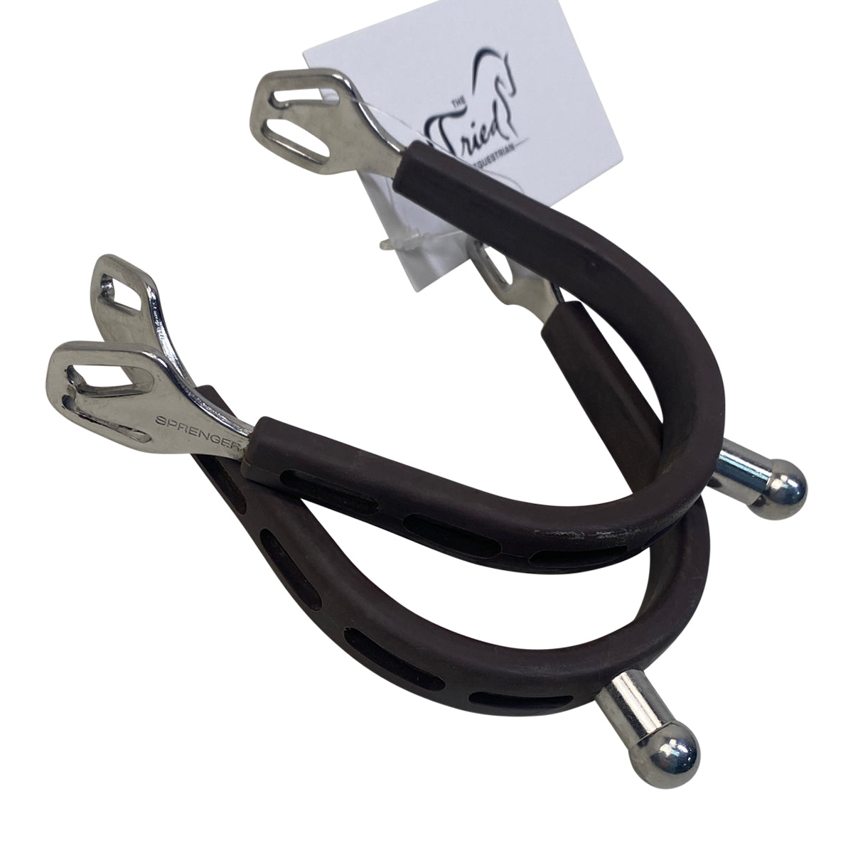 Herm Sprenger Ultra Fit Ball Spurs in Brown/Stainless Steel 