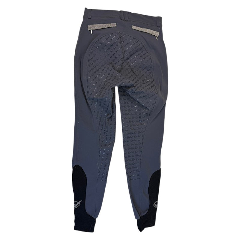 LeMieux 'Dynamique' Silicone Full Seat Breeches in Grey