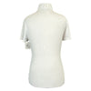 White polo shirt on a white background
